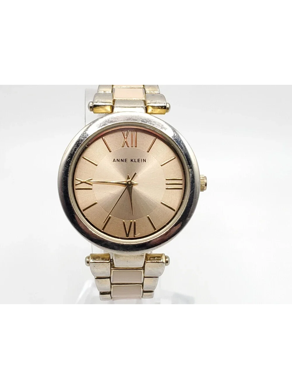 Anne Klein Quartz Womens Watch New Battery Two-Tone 33mm